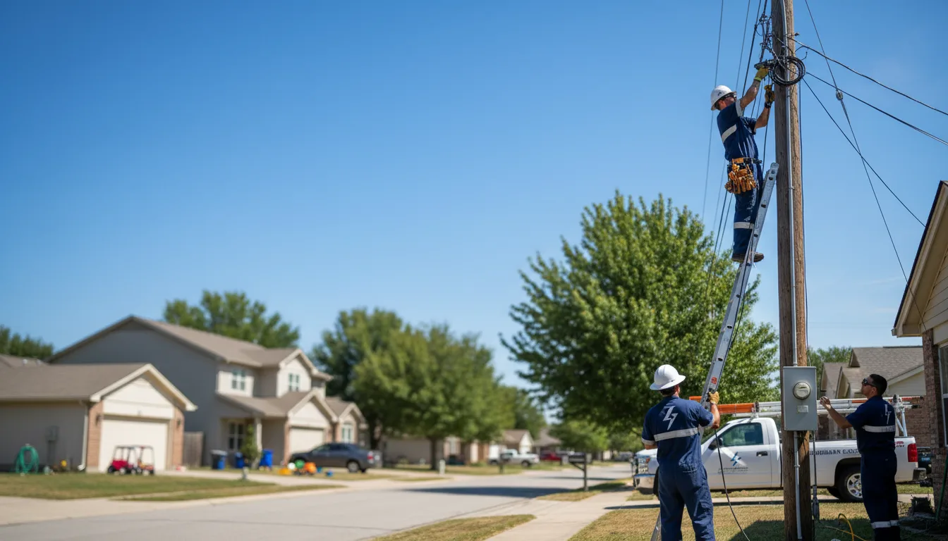 Residential electrician providing installation services in Shawnee, WY